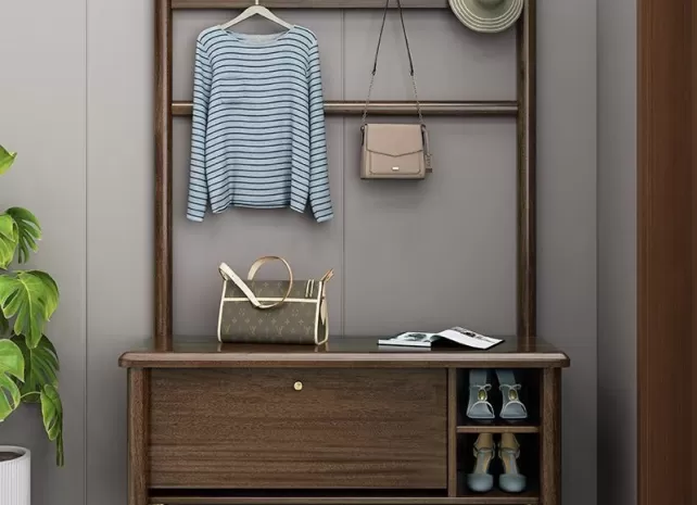 Tủ giày kết hợp với giá treo đồ thông minh